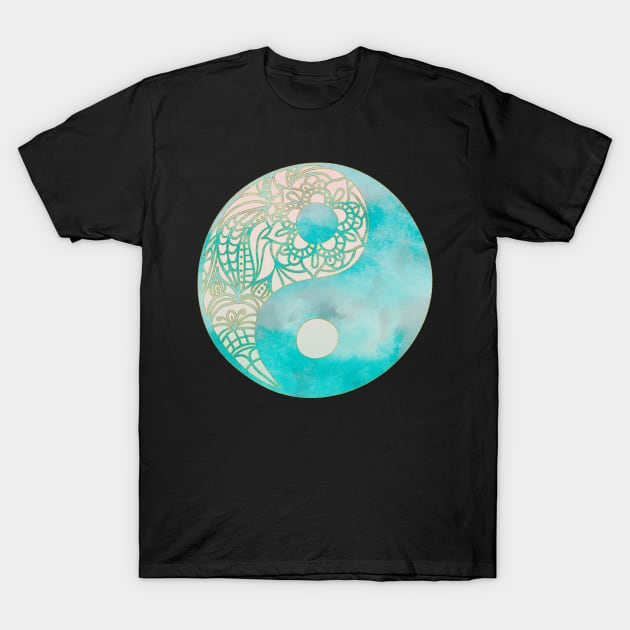 Yin Yank Watercolor T-Shirt by LebensART